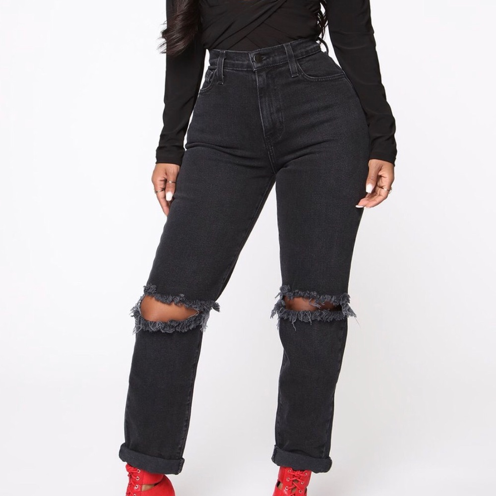 Fashion Nova Walk This Way Boyfriend Jeans